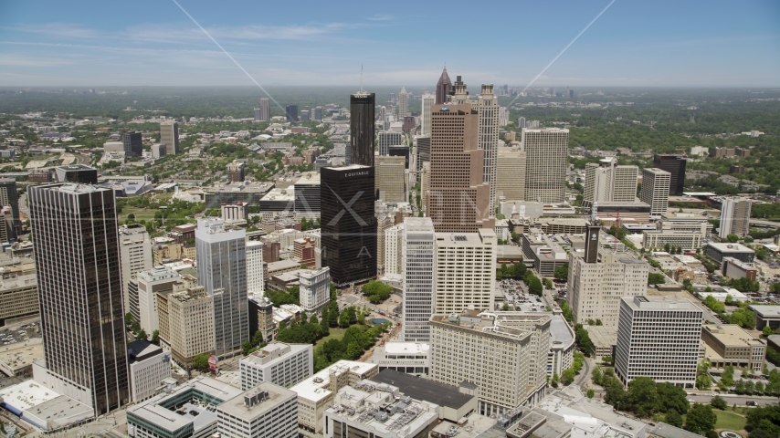 Georgia-Pacific Tower, Equitable Plaza, Downtown Atlanta, Georgia Aerial Stock Photo AX36_037.0000148F | Axiom Images