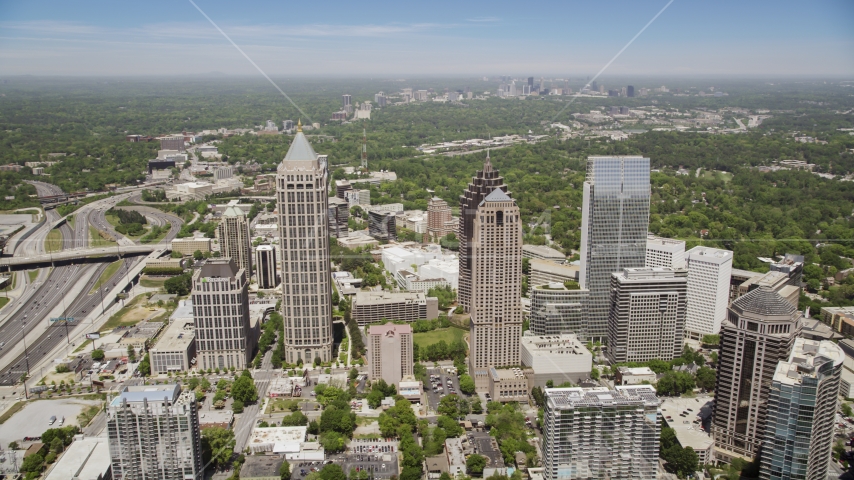 GLG Grand and One Atlantic Center, Midtown Atlanta Aerial Stock Photos AX36_043.0000070F