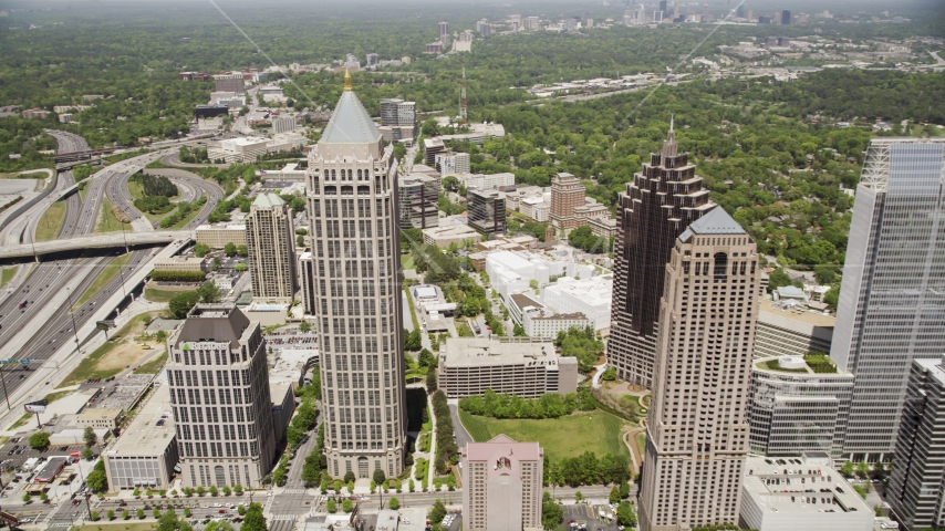 GLG Grand and One Atlantic Center, Midtown Atlanta, Georgia Aerial Stock Photo AX36_043.0000282F | Axiom Images