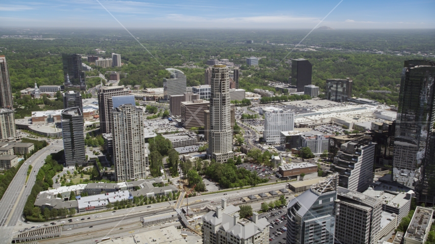 The Mansion on Peachtree, Buckhead, Georgia Aerial Stock Photo AX36_059.0000047F | Axiom Images
