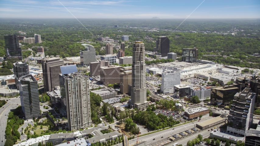 The Mansion on Peachtree, Buckhead, Georgia Aerial Stock Photo AX36_059.0000157F | Axiom Images