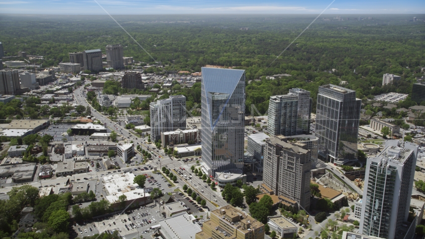 Terminus Atlanta, high-rises and office buildings, Buckhead, Georgia Aerial Stock Photos AX36_066.0000311F