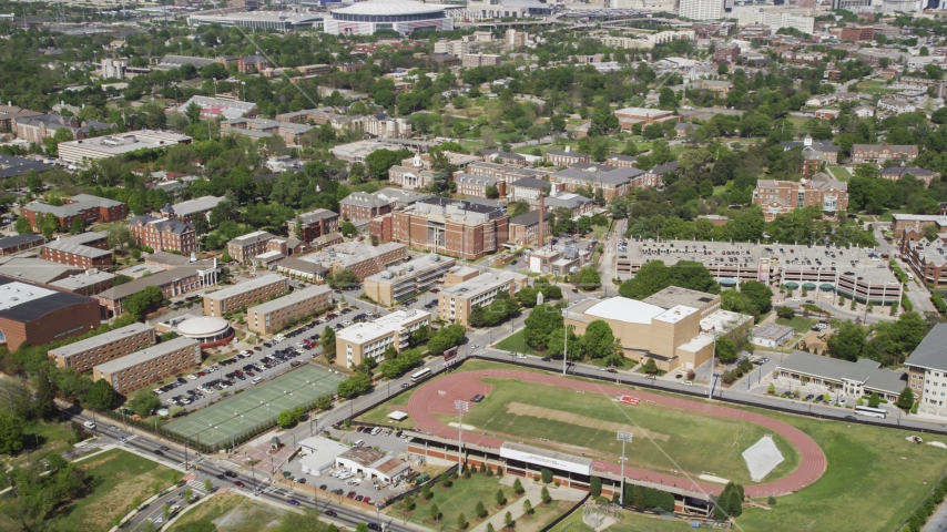 Morehouse College, Atlanta Georgia Aerial Stock Photo AX37_009.0000035F | Axiom Images
