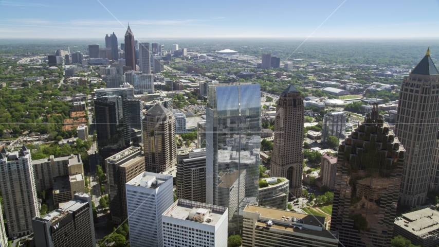 1180 Peachtree, Midtown Atlanta, Georgia Aerial Stock Photo AX37_025.0000024F | Axiom Images