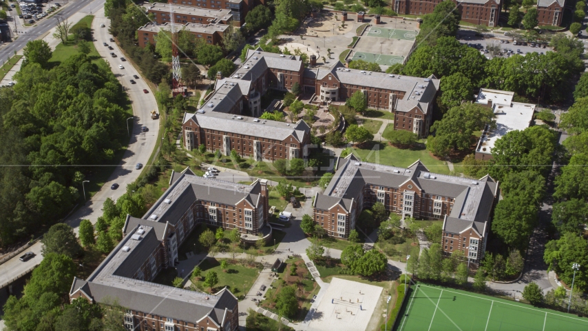 Residence Halls at the Georgia Institute of Technology, Georgia Aerial Stock Photo AX37_031.0000176F | Axiom Images