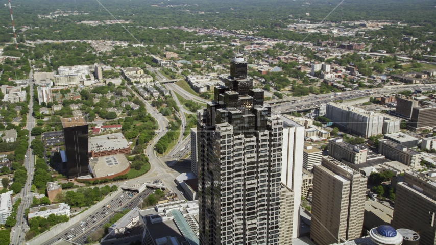 SunTrust Plaza, Downtown Atlanta, Georgia Aerial Stock Photo AX37_049.0000311F | Axiom Images