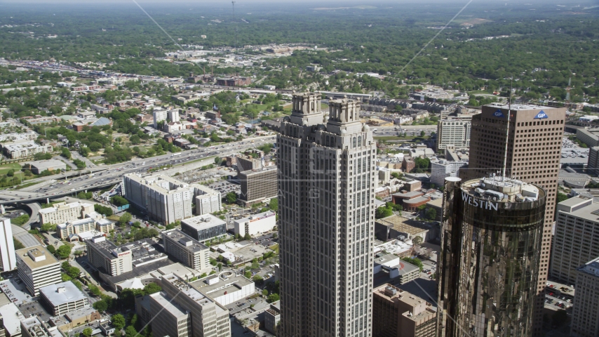 191 Peachtree Tower, Downtown Atlanta, Georgia Aerial Stock Photo AX37_053.0000043F | Axiom Images