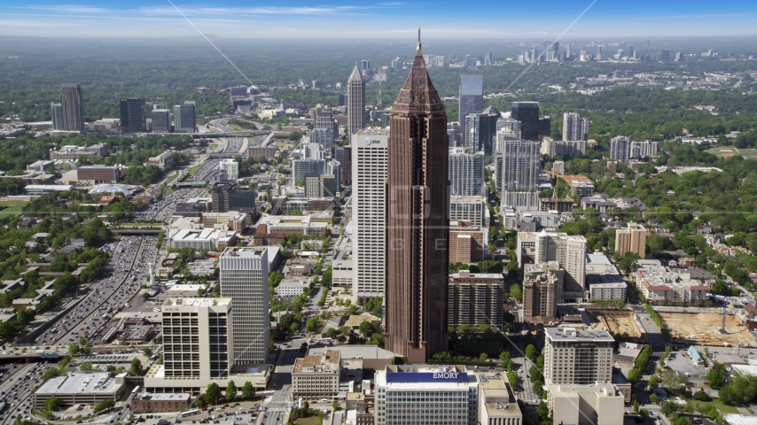 Bank of America Plaza, Midtown Atlanta, Georgia Aerial Stock Photo AX37_068.0000000F | Axiom Images