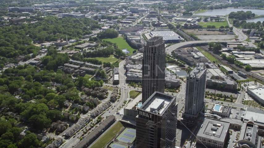 The Atlantic skyscraper, Atlanta, Georgia Aerial Stock Photo AX37_083.0000062F | Axiom Images
