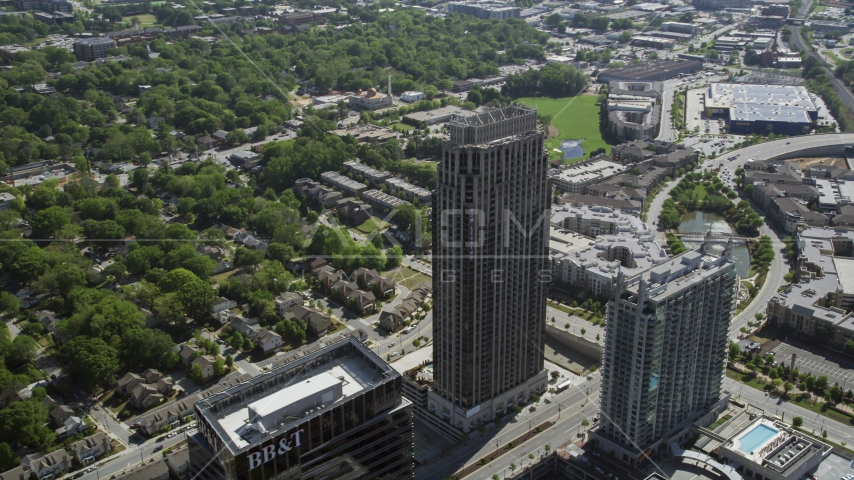 The Atlantic skyscraper, Atlanta, Georgia Aerial Stock Photo AX37_083.0000230F | Axiom Images