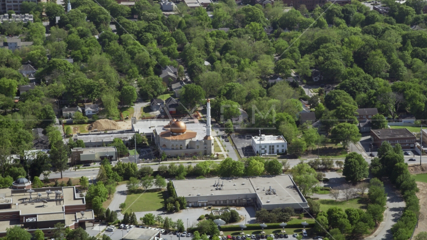 Al-Farooq Masjid, Atlanta, Georgia Aerial Stock Photo AX37_084.0000034F | Axiom Images