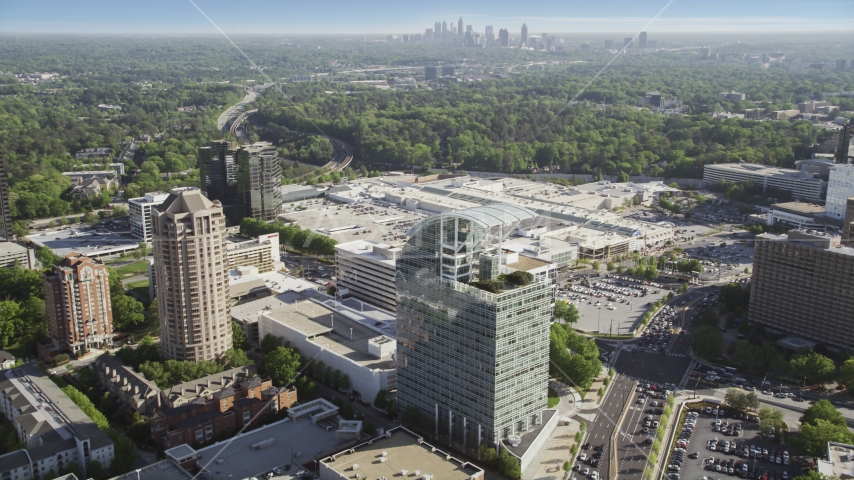 The Pinnacle skyscraper, Buckhead, Georgia Aerial Stock Photo AX38_025.0000017F | Axiom Images