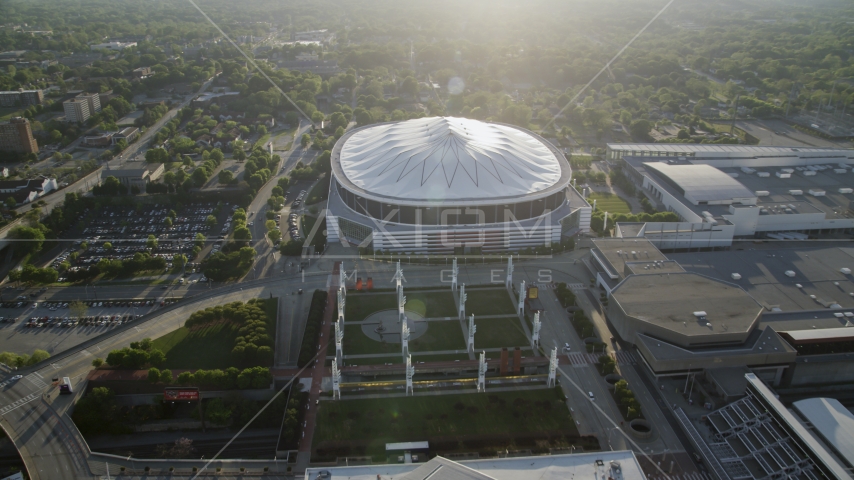 Georgia Dome, Atlanta, Georgia Aerial Stock Photo AX39_019.0000049F | Axiom Images