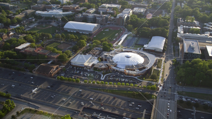 McCamish Pavilion in Atlanta, Georgia Aerial Stock Photo AX39_027.0000045F | Axiom Images