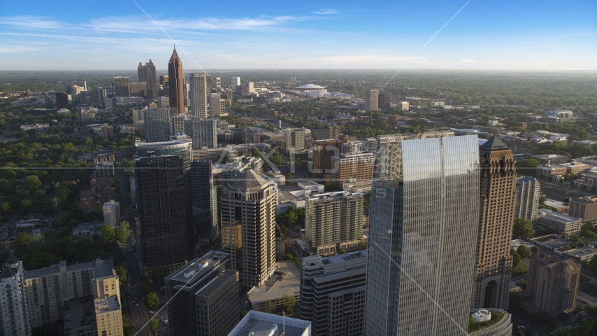 1180 Peachtree and Midtown Atlanta skyscrapers, Georgia Aerial Stock Photos AX39_033.0000034F