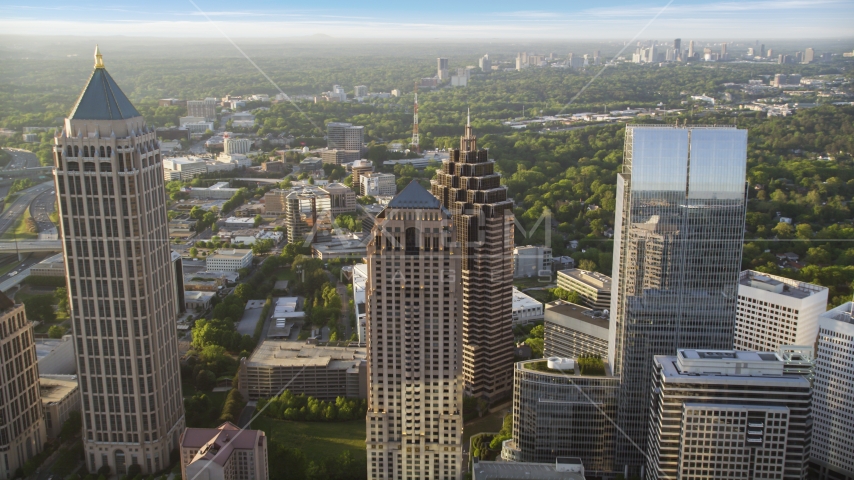 Promenade II, Midtown Atlanta, Georgia Aerial Stock Photo AX39_053.0000042F | Axiom Images