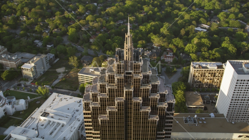 Top of Promenade II, Midtown Atlanta, Georgia Aerial Stock Photo AX39_056.0000216F | Axiom Images