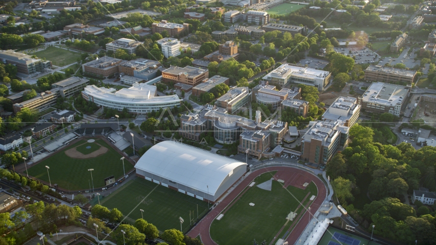 Sports field and Department of Chemical and Biomolecular Engineering, Georgia Institute of Technology Aerial Stock Photo AX39_062.0000306F | Axiom Images