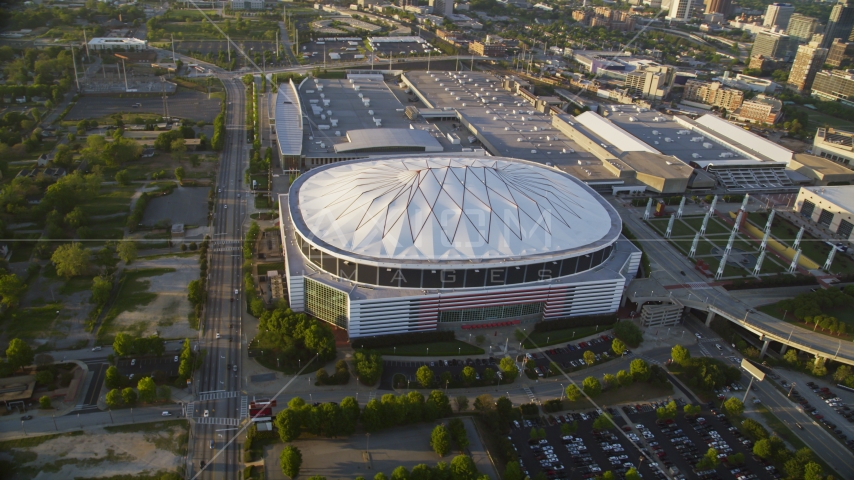 Georgia Dome, Atlanta, Georgia Aerial Stock Photo AX39_069.0000223F | Axiom Images