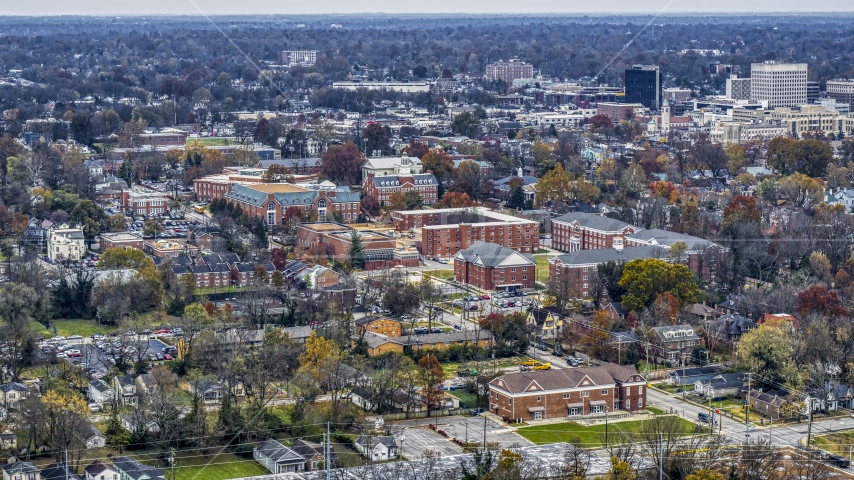 The Transylvania University campus in Lexington, Kentucky Aerial Stock Photo DXP001_099_0006 | Axiom Images