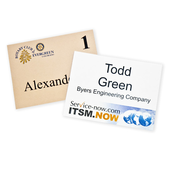 3" x 4" Printed Badge Inserts Namify