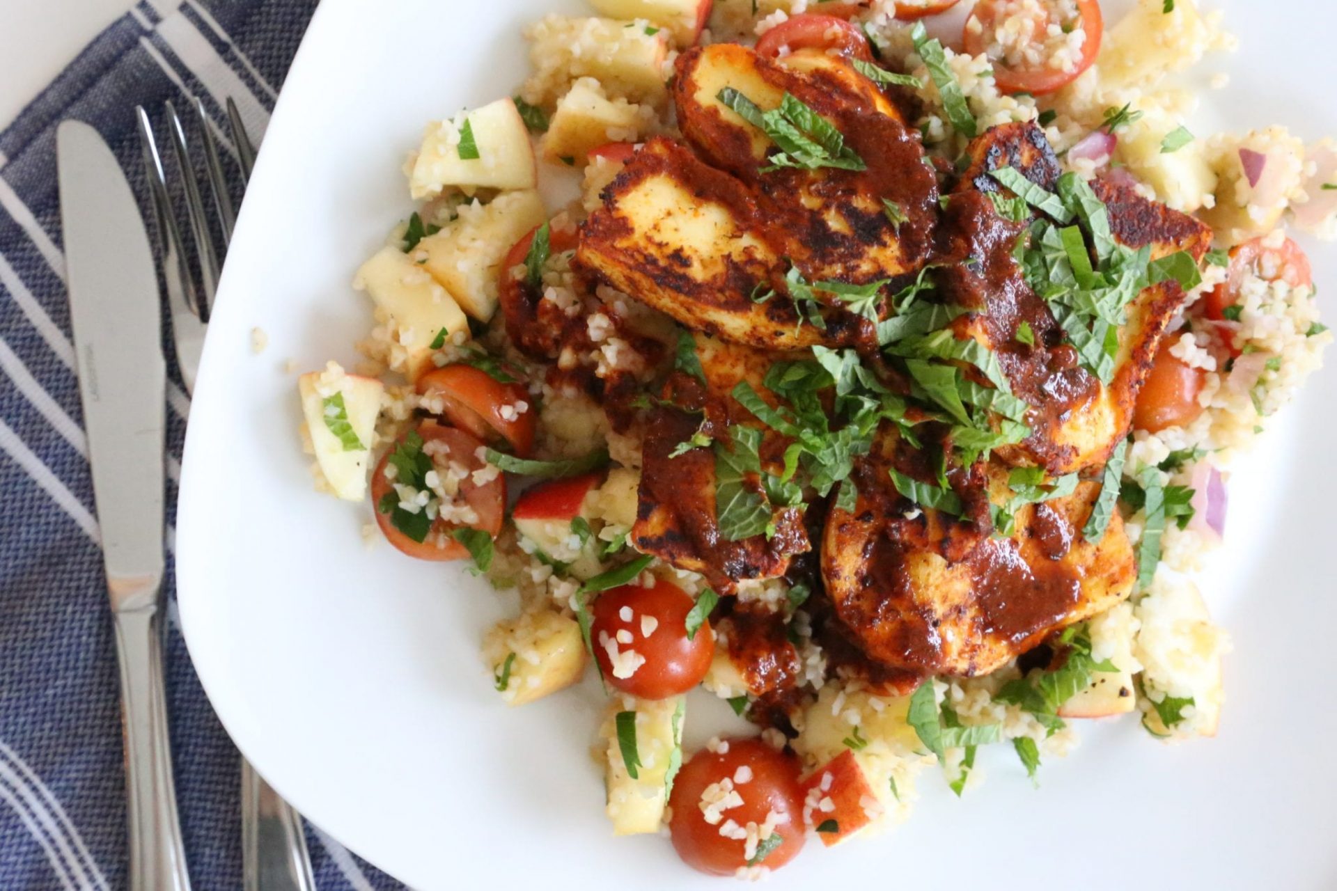 A Year of Boxes™ | HelloFresh Canada Review: Smoky Halloumi with Cool and Crunchy Tabbouleh - A ...