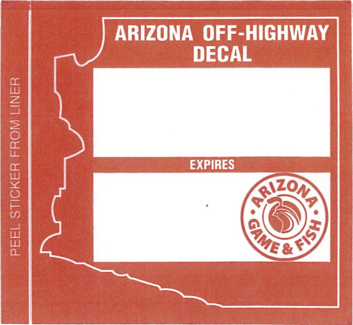 nonresident OHV decal