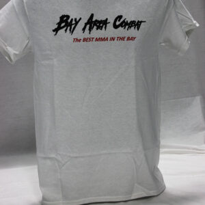Men's Bay Area Combat Black Logo White T-shirt