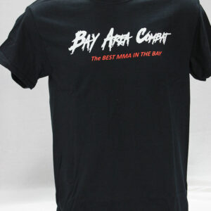 Men's Bay Area Combat White Logo Black T-shirt