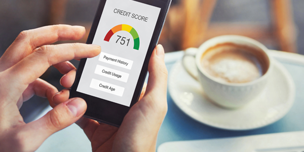 credit score on a phone