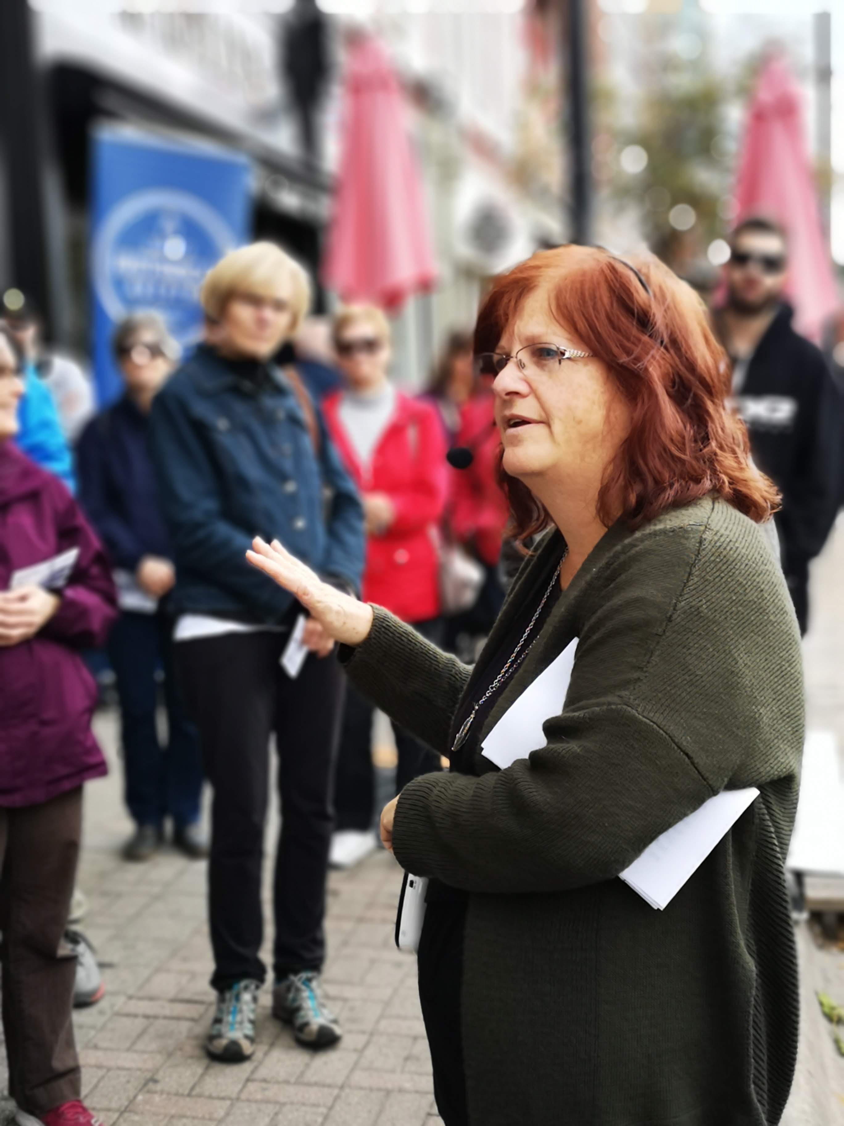 Mary Harris tells the history of buildings in Barrie's downtown core.