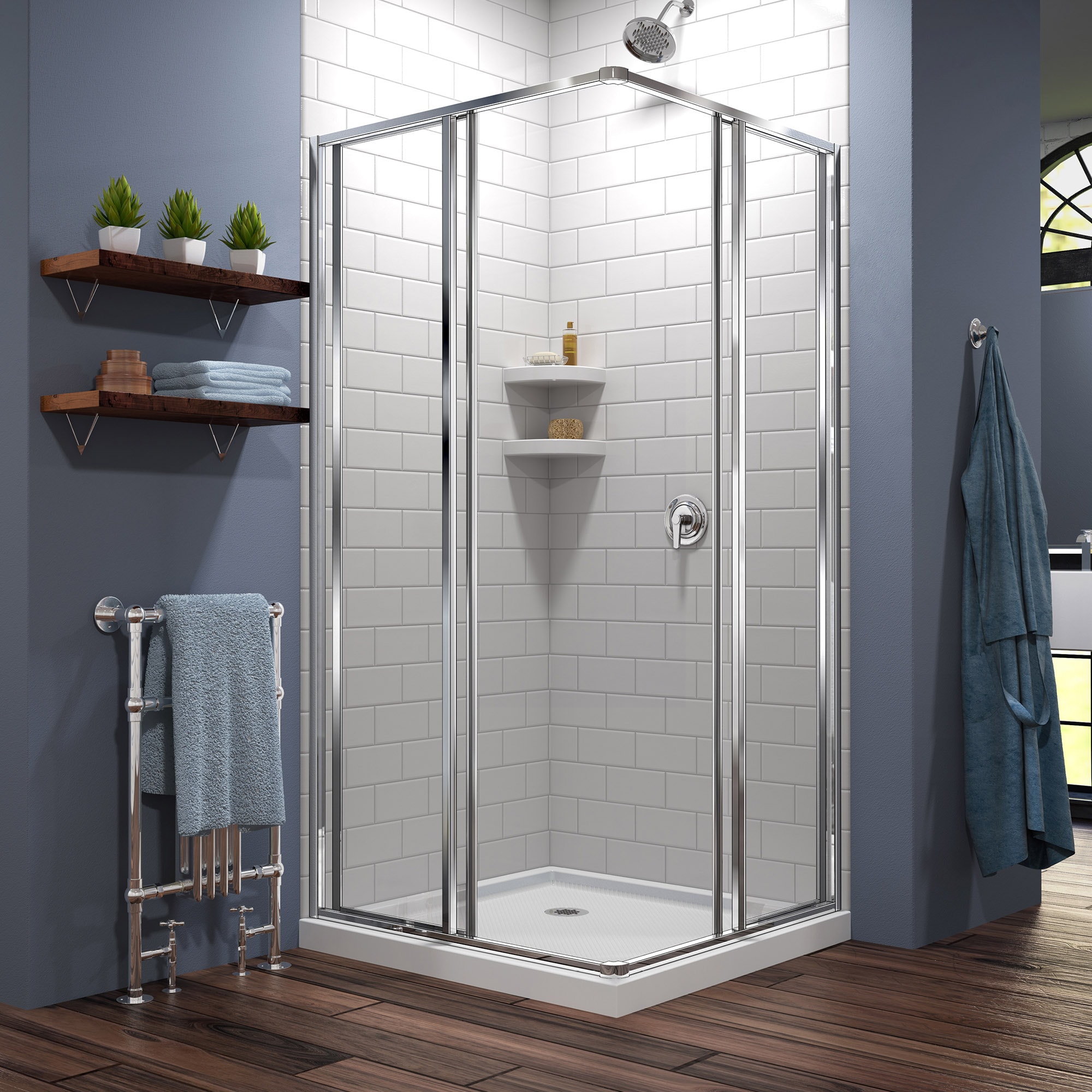 DreamLine DL671001 Cornerview Shower Enclosure and SlimLine 36x36