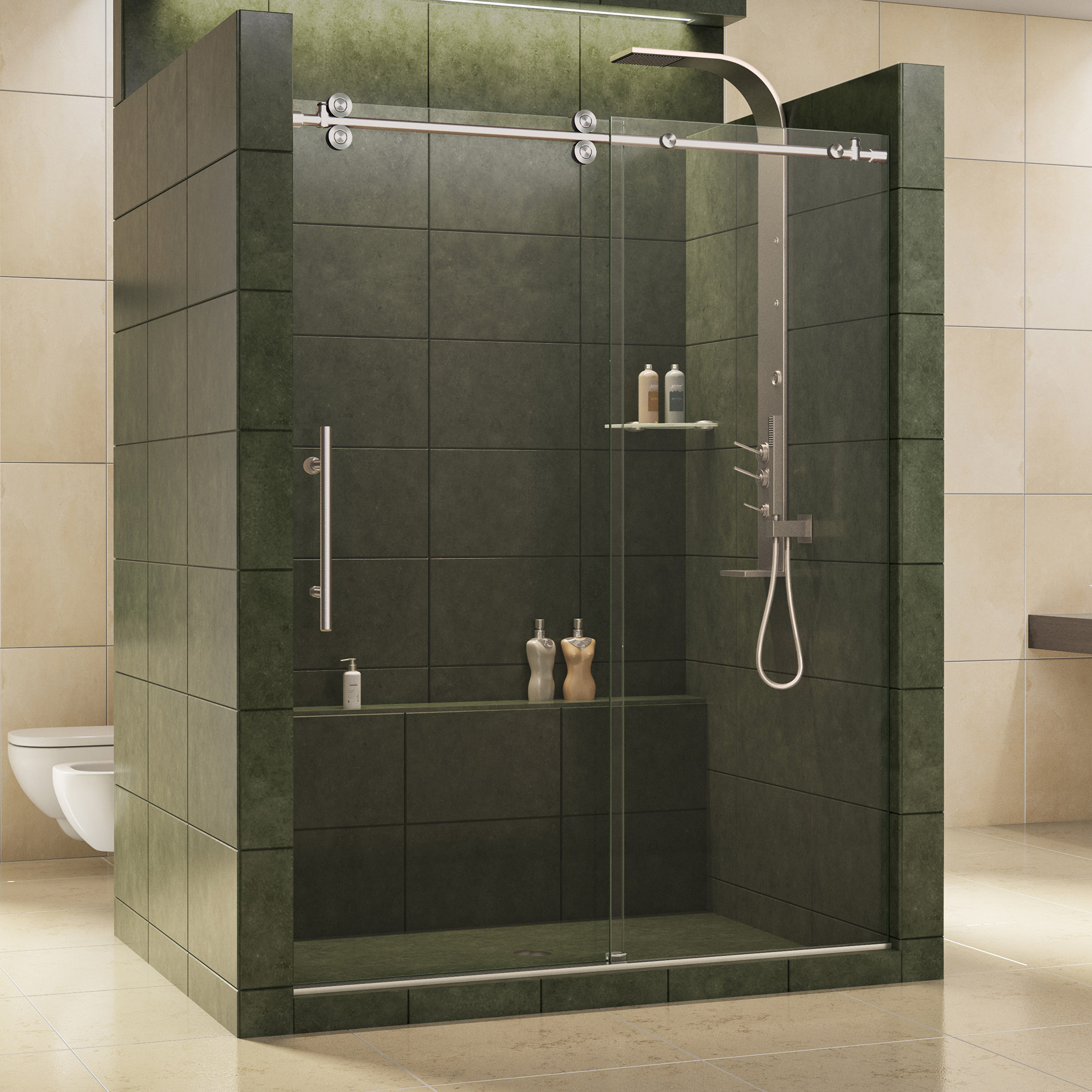 Dreamline Shdr 60607912 07 Enigma 56 To 60 Sliding Shower Door, Clear Dreamline Shdr 60607912 07 Enigma 56 To 60 Sliding Shower Door, Clear