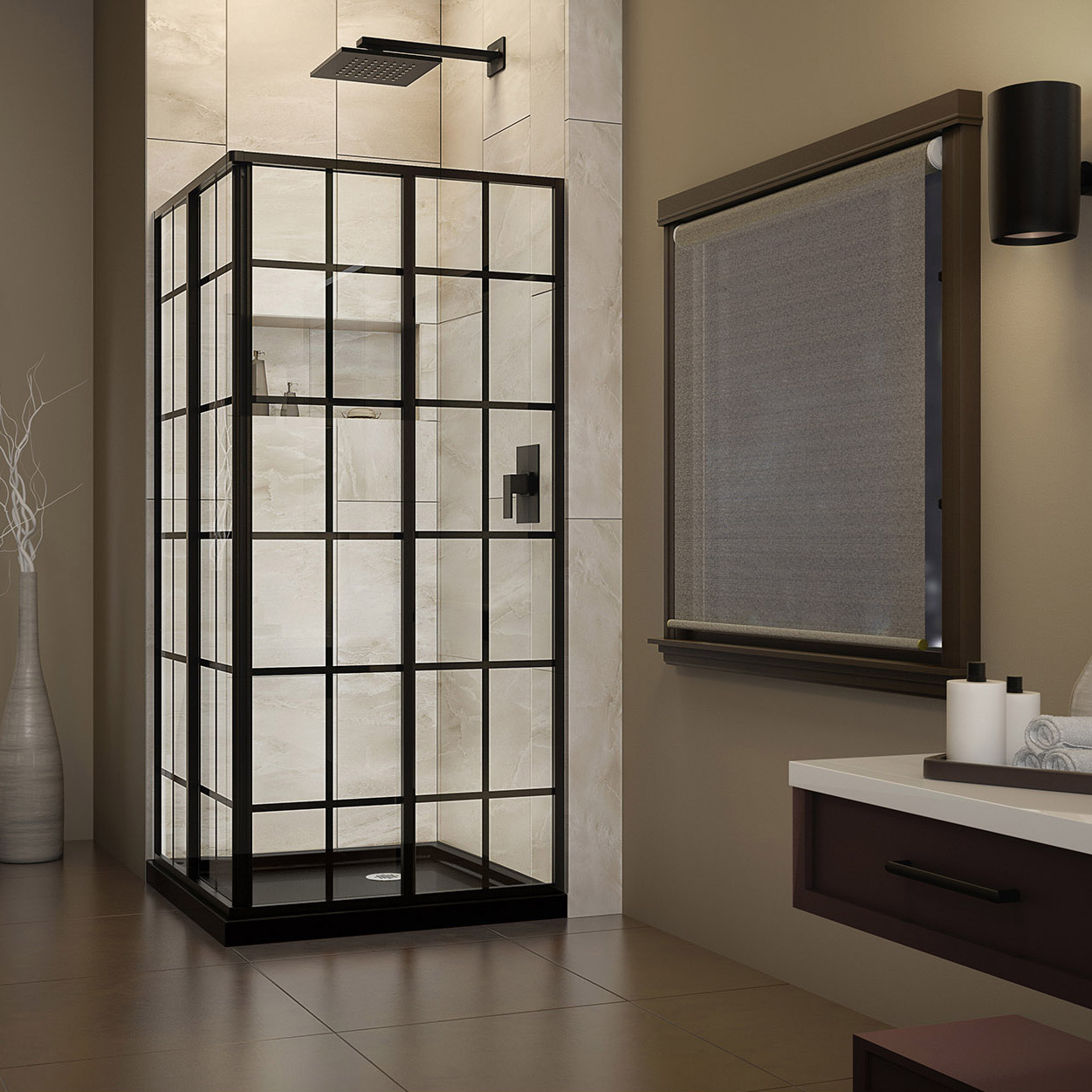 Bath4All DreamLine DL678909 French Corner Shower Enclosure and
