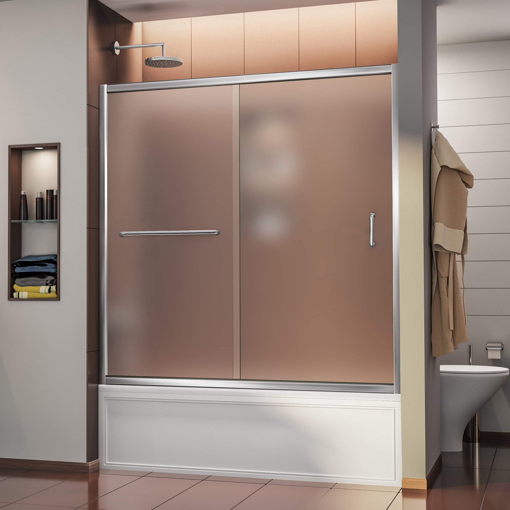 DreamLine SHDR096058001FR InfinityZ 56 60" Sliding Tub Door