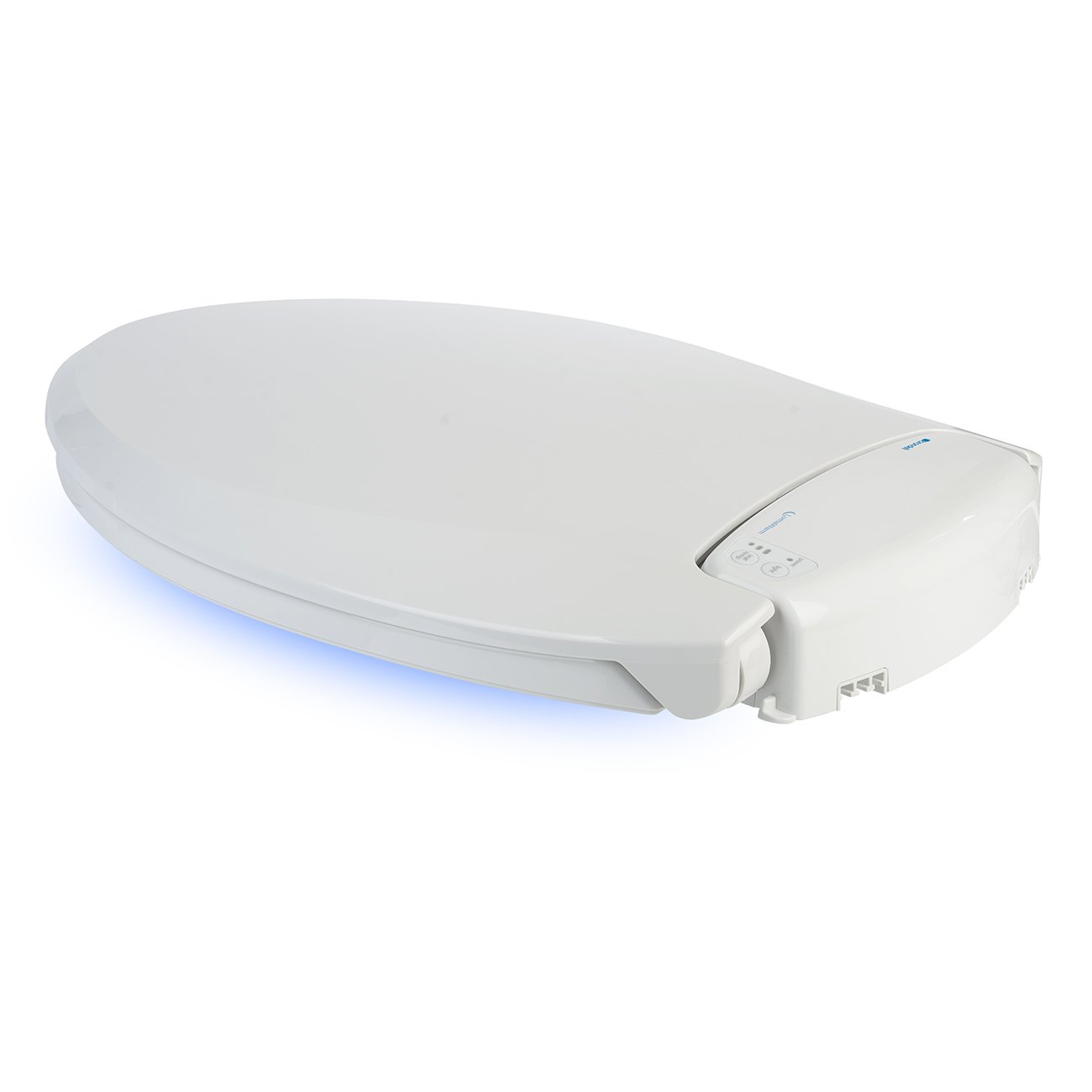 Brondell L60RB LumaWarm Heated Nightlight Toilet Seat Round Biscuit