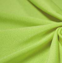 Shiny Lycra Neon Lime Short Biker Glove