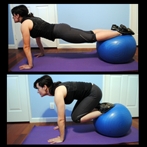 Stability Ball Roll Outs