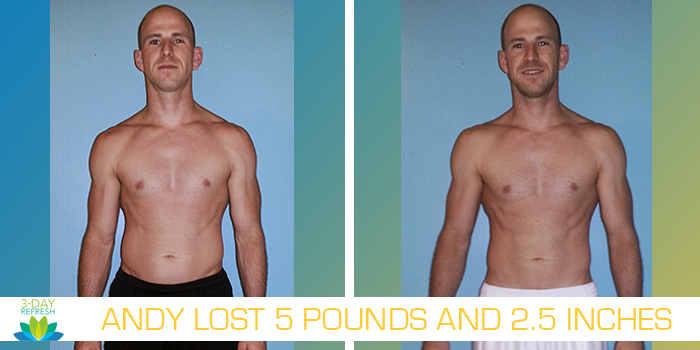 Transformation Tuesday: Andy Lost 5 Pounds in 3 Days