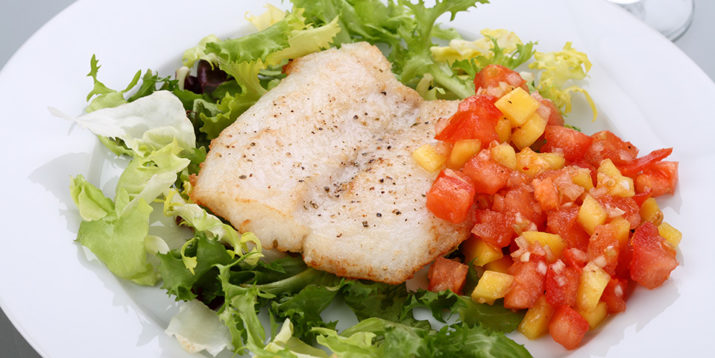 White Fish With Tomato Salsa