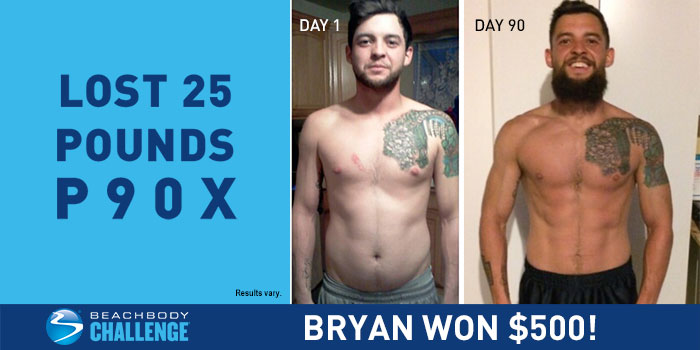 P90X Results: Bryan Lost 25 Pounds
