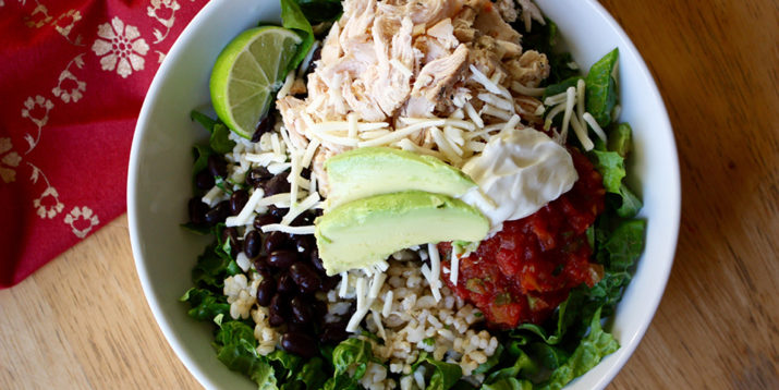 Chicken and Black Bean Burrito Bowl