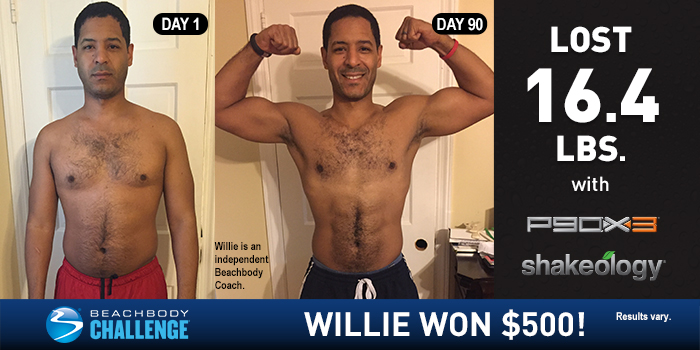 P90X3 Results: Willie Lost 16.4 Pounds in 90 Days