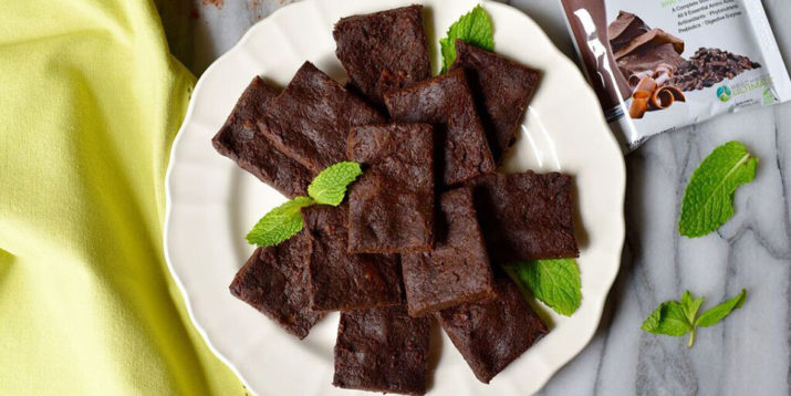 Double Chocolate No-Bake Vegan Brownies
