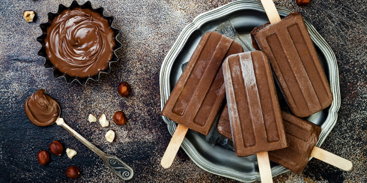 Chocolate Peanut Butter Popsicles