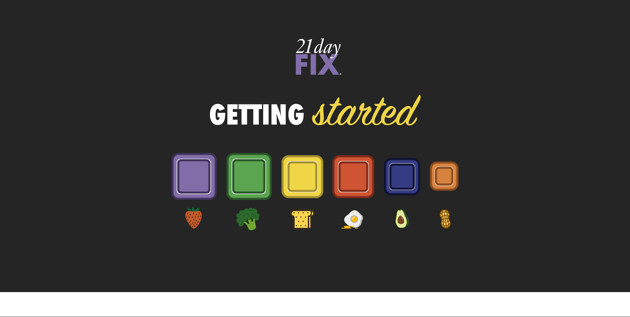 Starting 21 Day Fix is simple