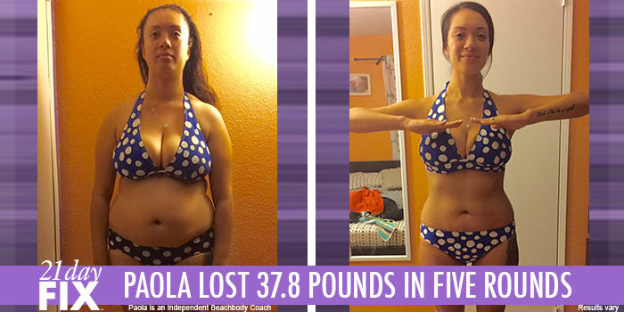 Transformation Tuesday: Paola Lost 37.8 Pounds with 21 Day Fix!