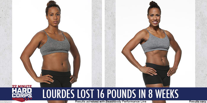22 Minute Hard Corps Results: Lourdes Lost 16 Pounds In One Round!