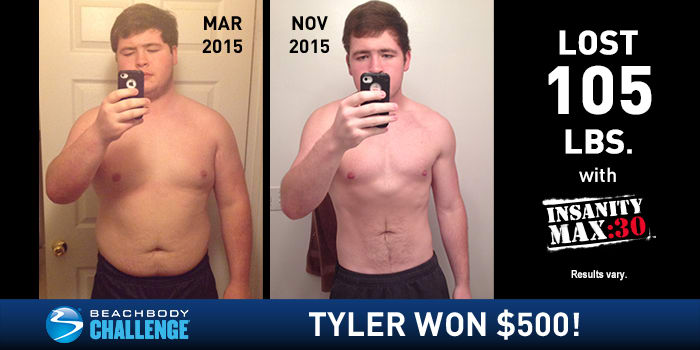 Tyer Lost Over 100 Pounds with INSANITY MAX:30!