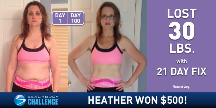 21 Day Fix Results: Heather Lost 30 Pounds in 100 Days